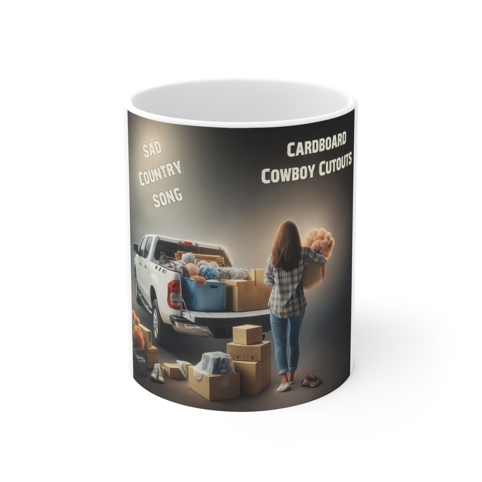 Sad Country Song – Cardboard Cowboy Cutouts Mug