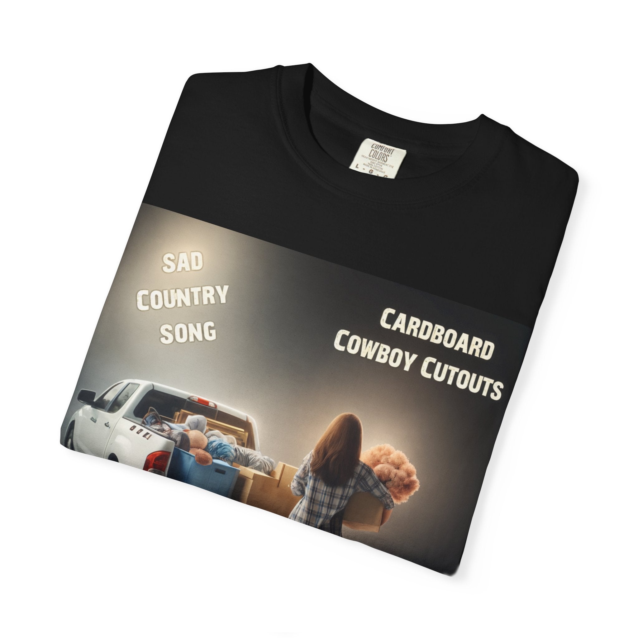 Sad Country Song – Cardboard Cowboy Cutouts Tee