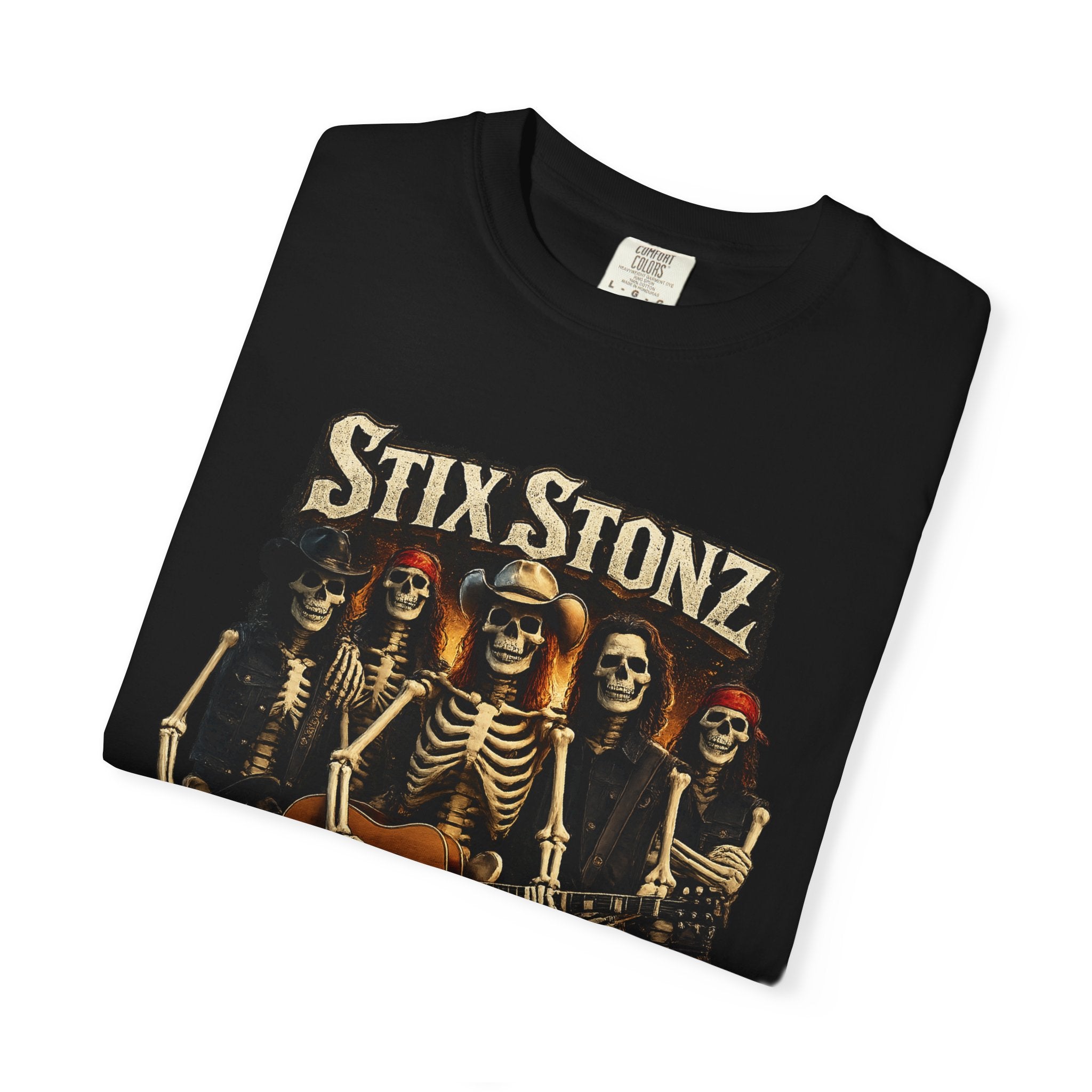Stix Stonz & Skeleton Bonz Group Photo T-Shirt