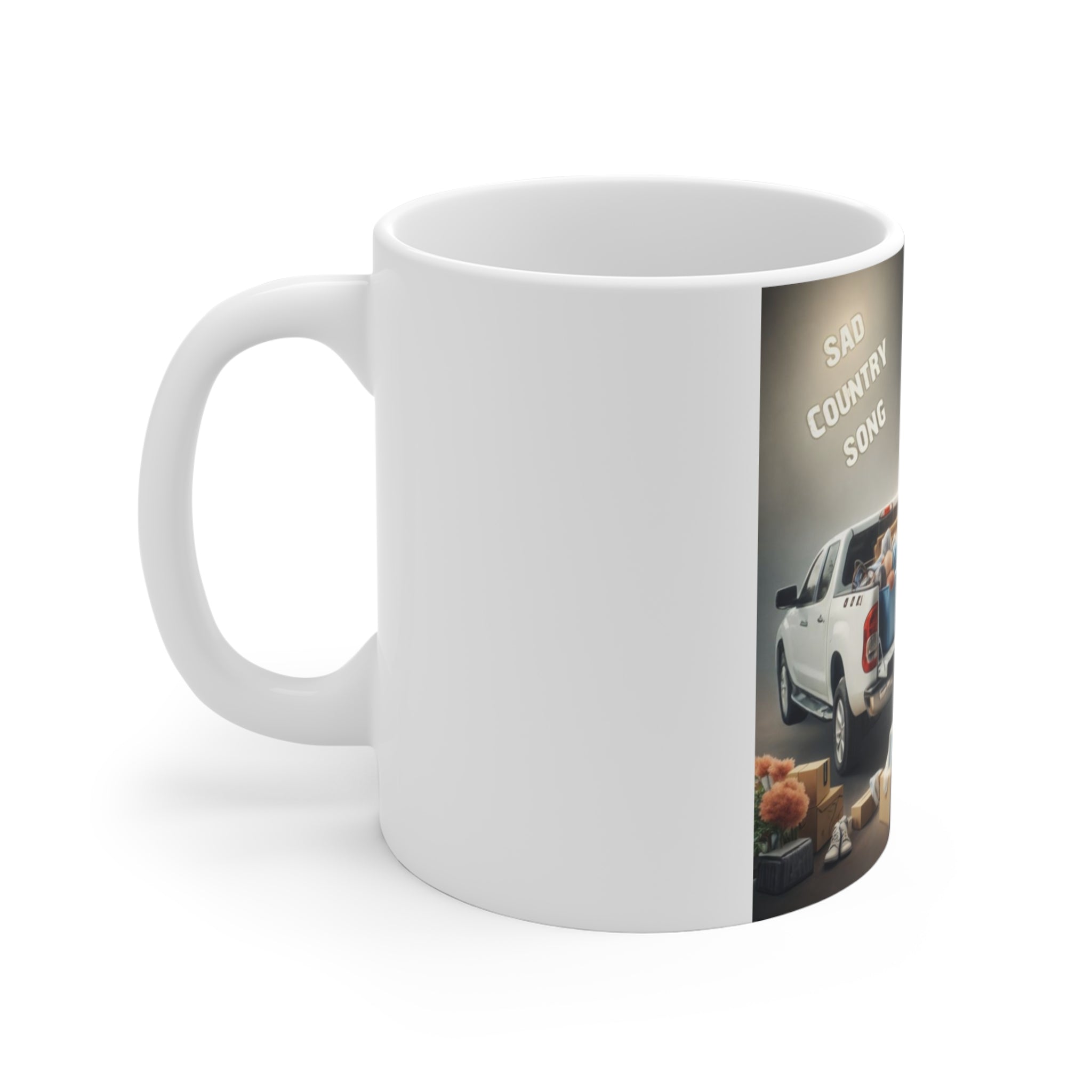 Sad Country Song – Cardboard Cowboy Cutouts Mug