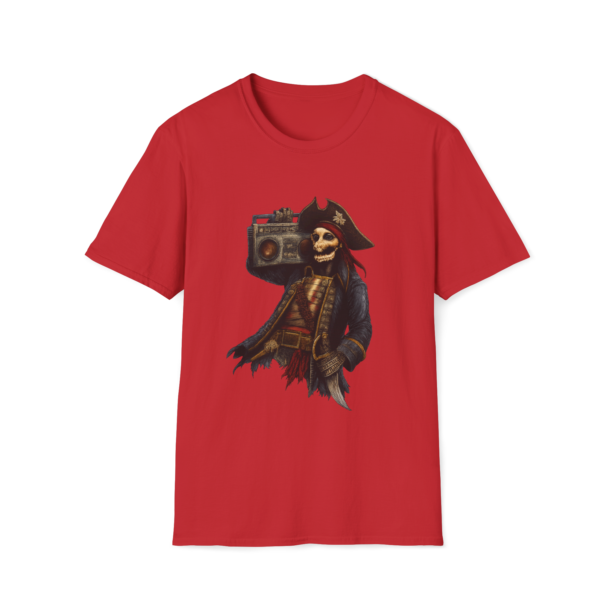 Skeleton Pirate Radio – Triple R Treasures Original T-Shirt