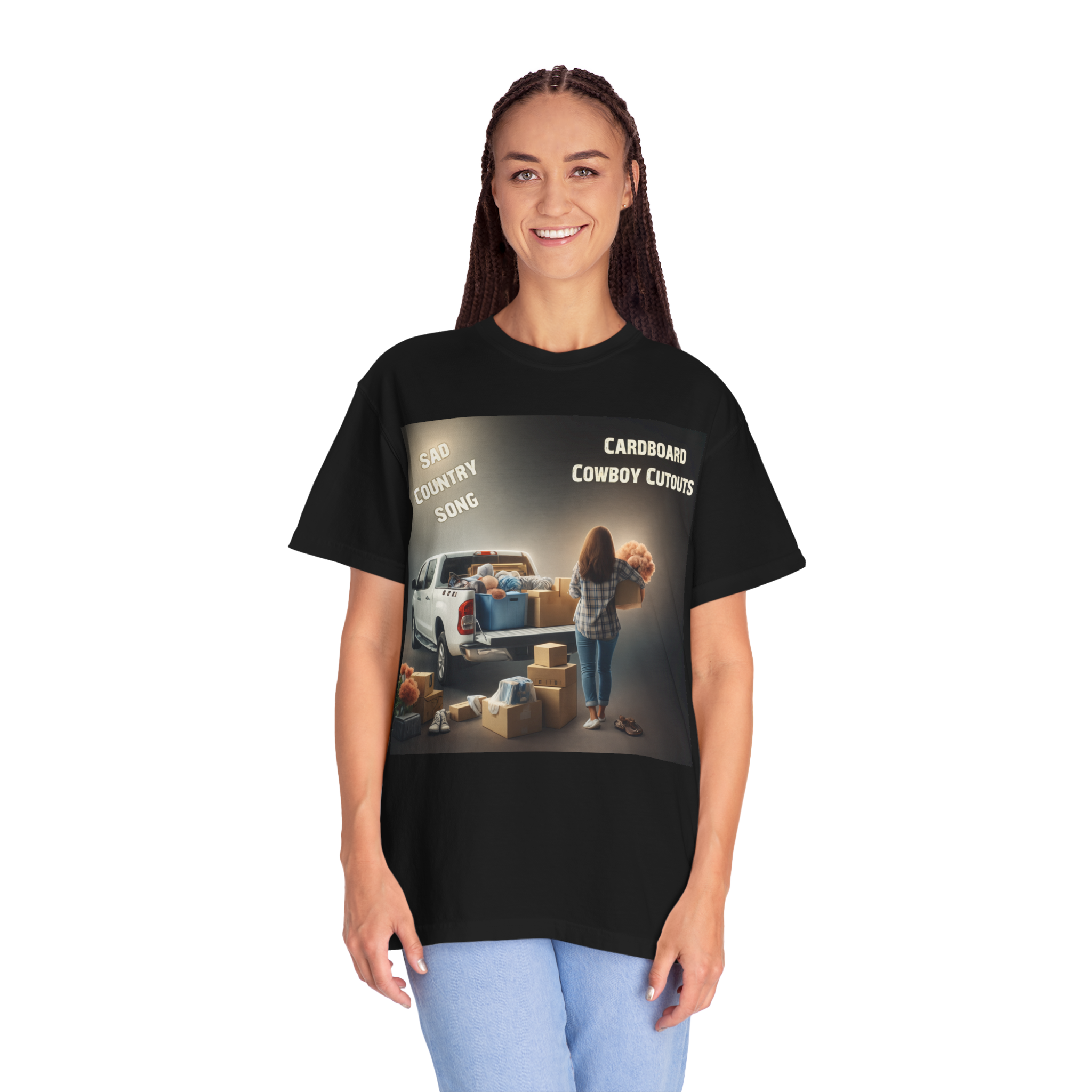 Sad Country Song – Cardboard Cowboy Cutouts Tee